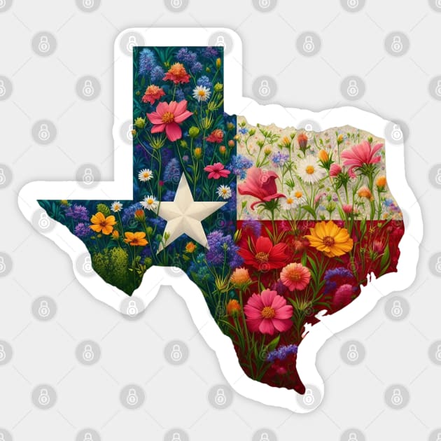 Texas Wildflowers - Texan Nature Sticker by JessArty